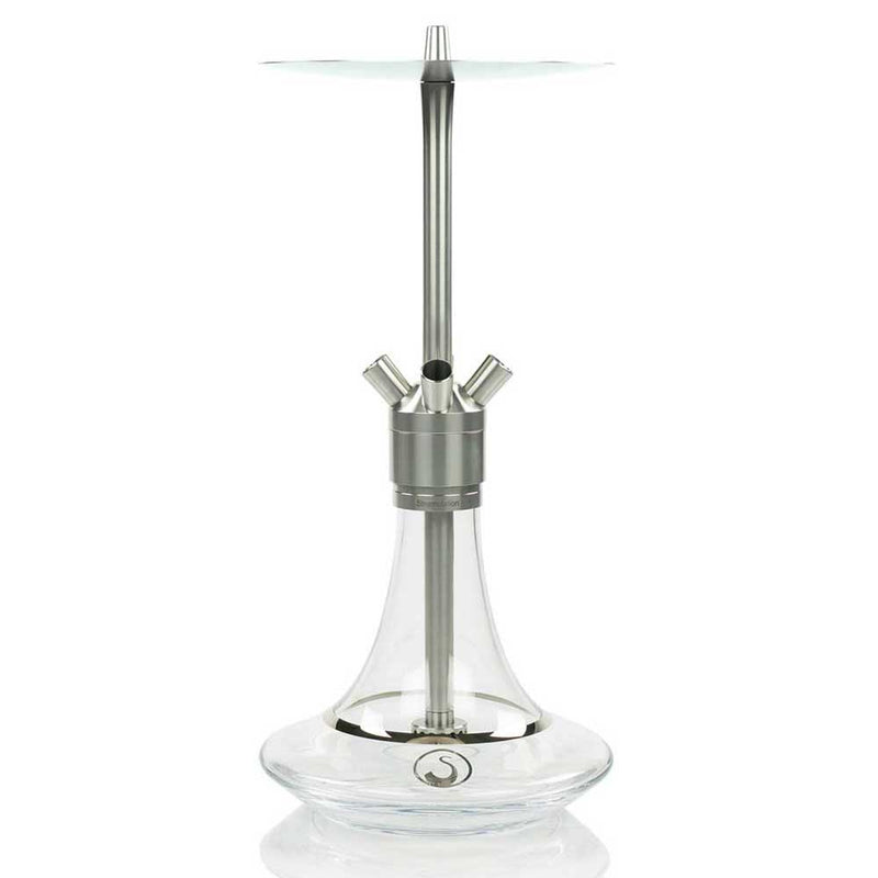 Steamulation Classic Platinum Hookah - Clear