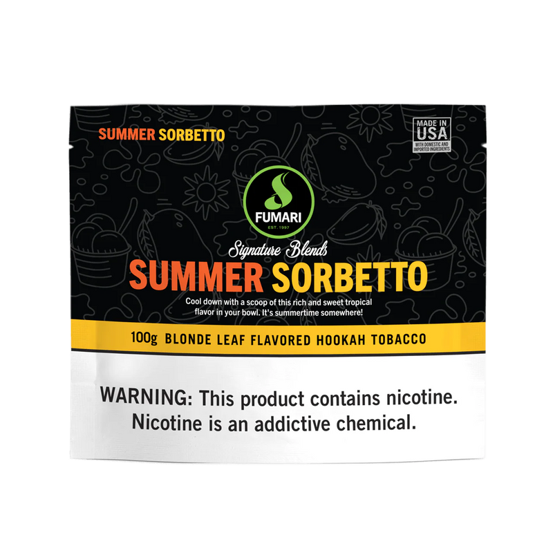 Fumari Summer Sorbetto Hookah Shisha Flavor - 100g