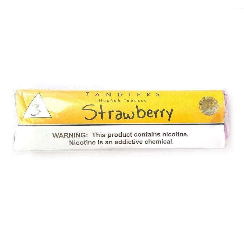 Tangiers Strawberry Hookah Shisha Tobacco - 250g / Noir