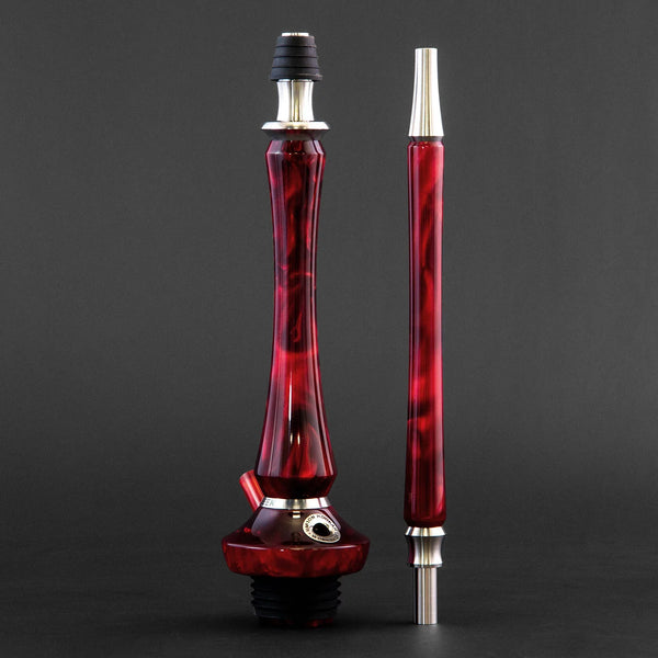 Union Sleek Acrylic Hookah - Red Full