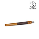 WOOKAH Wooden Mouthpiece IROKO Leather - Brown Leather