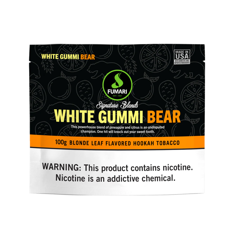 Fumari White Gummi Bear Hookah Shisha Flavor -