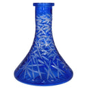 Cyril Crystal Cut Hookah Shisha Base - Blue