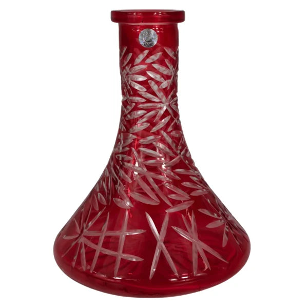 Cyril Crystal Cut Hookah Shisha Base - Red