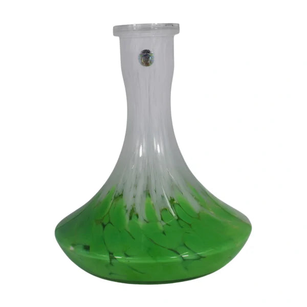 Traditional Glass Hookah Base - Mix Glass Green