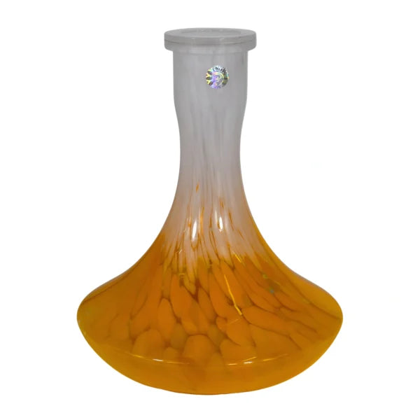 Traditional Glass Hookah Base - Mix Glass Yellow