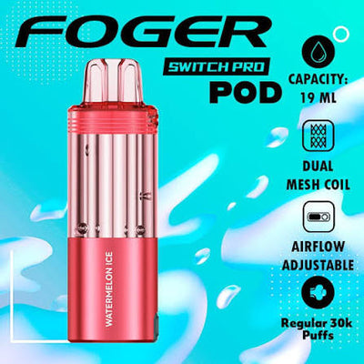 foger switch pod Pro 30K Color:Blue Grey Size_1000 Puffs Mint Breeze E-Cig Starter
