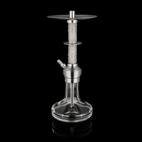 Magnum Drip Hookah - Clear White Cut