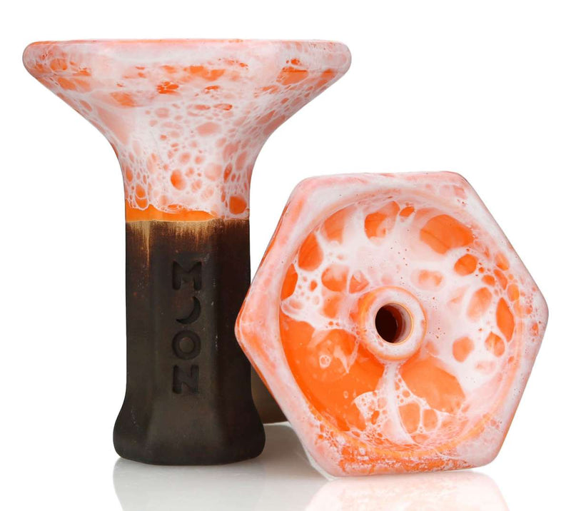 Moon Grand Phunnel Hookah Bowl - Marble Orange