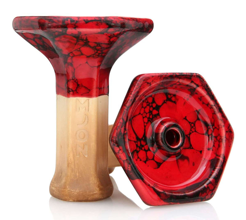 Moon Grand Phunnel Hookah Bowl - Marble Red Black