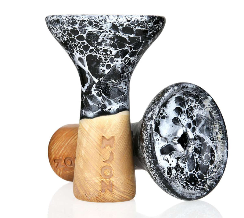 Moon Phunnel Hookah Bowl - Marble Black