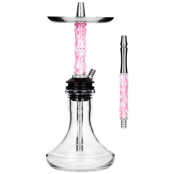 Moze Breeze Two Hookah - Wavy Pink