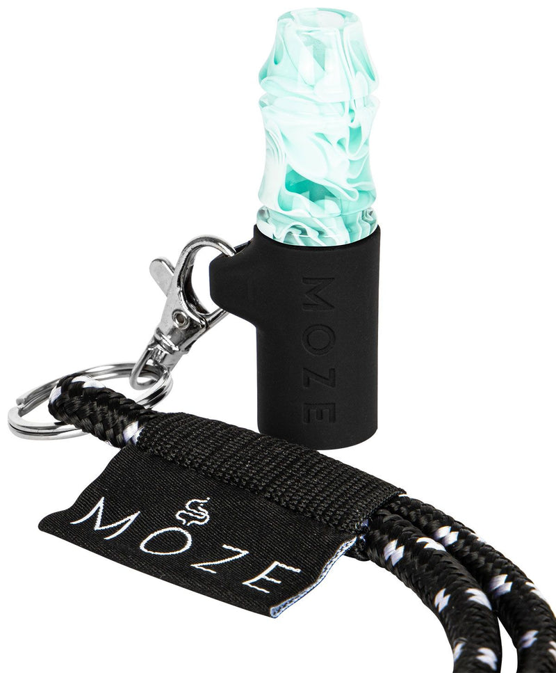 Moze Personal Hookah Mouth Tip - Wavy Line - Mint