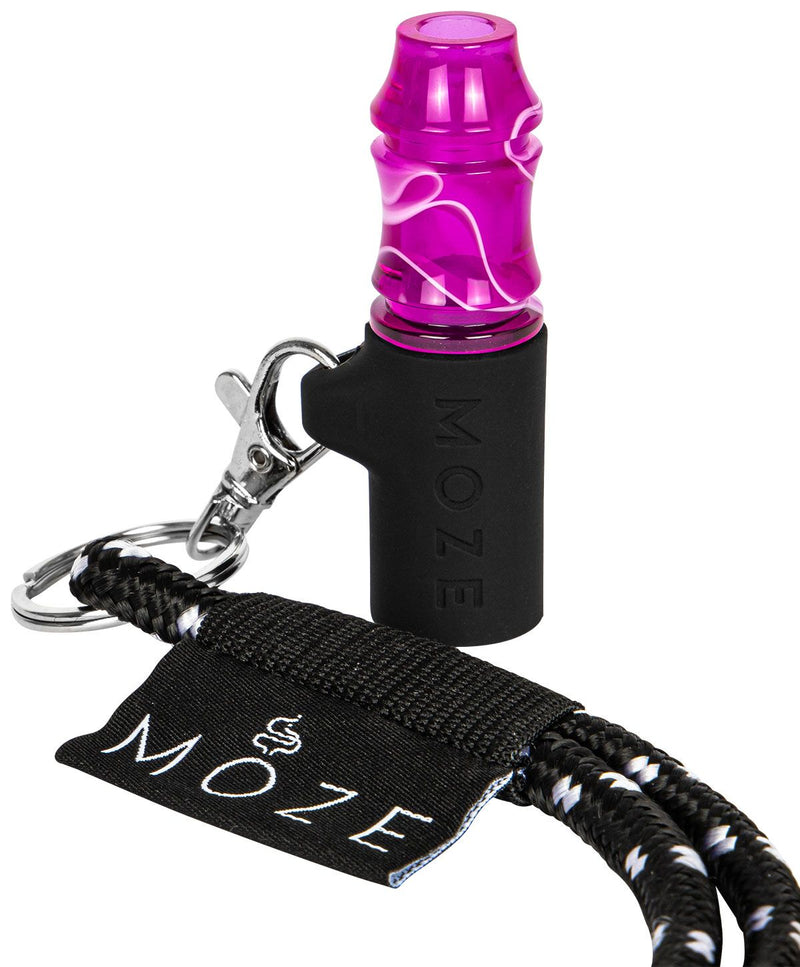 Moze Personal Hookah Mouth Tip - Wavy Line - Purple