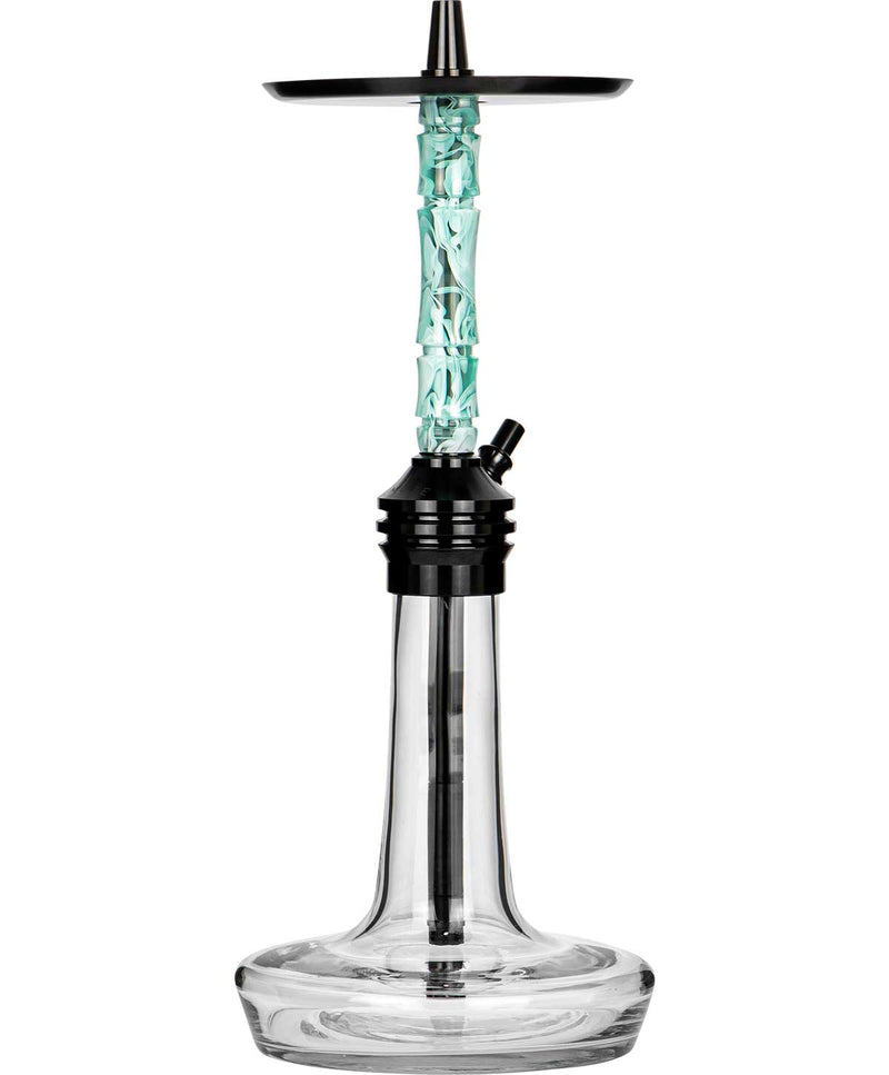 Moze Varity Lounge Hookah - Black - Clear - Wavy Mint