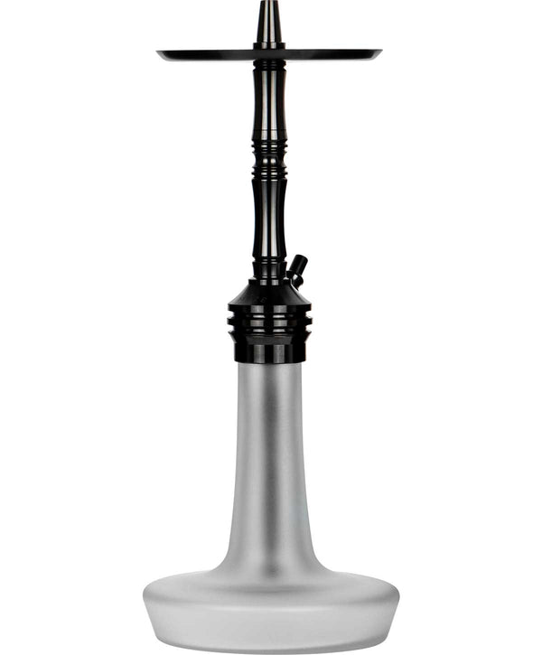 Moze Varity Lounge Hookah - Black - Frosted - Black Steel