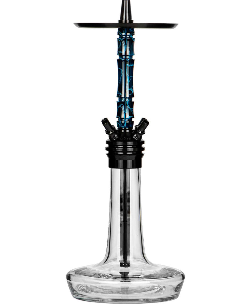 Moze Varity Squad Hookah - Black - Clear - Wavy Blue