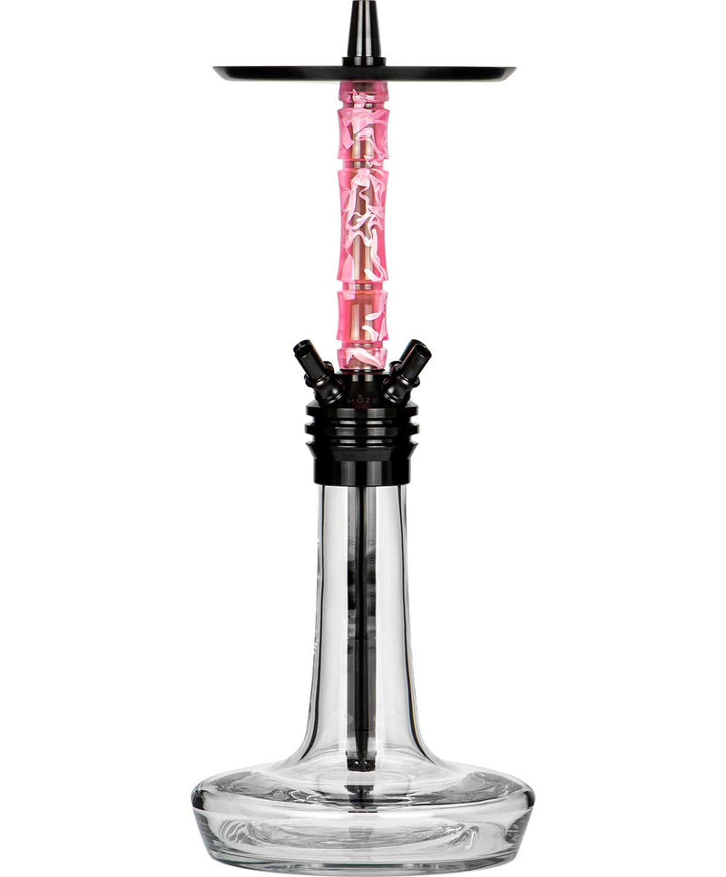 Moze Varity Squad Hookah - Black - Clear - Wavy Pink