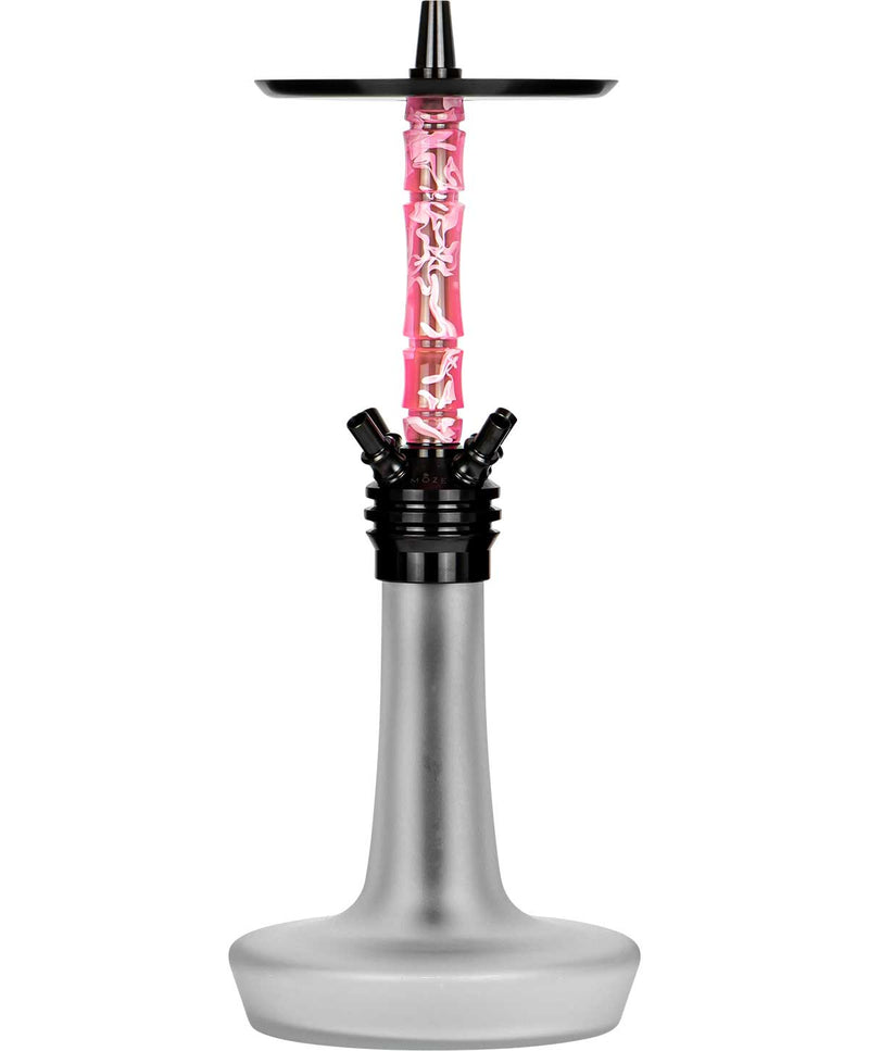 Moze Varity Squad Hookah - Black - Frosted - Wavy Pink