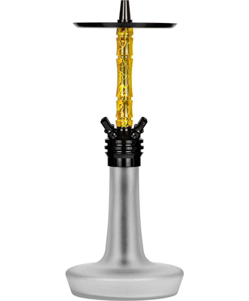 Moze Varity Squad Hookah - Black - Frosted - Wavy Yellow