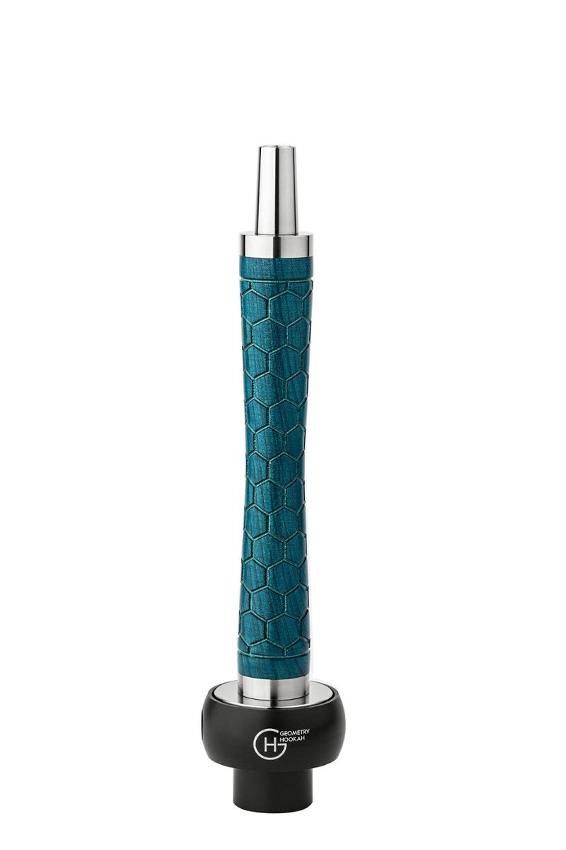 Geometry Little Bro Honeycomb Hookah - Aquamarine