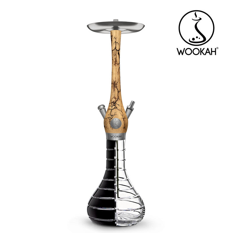 Wookah Hookah Grom - Striped Black/Clear