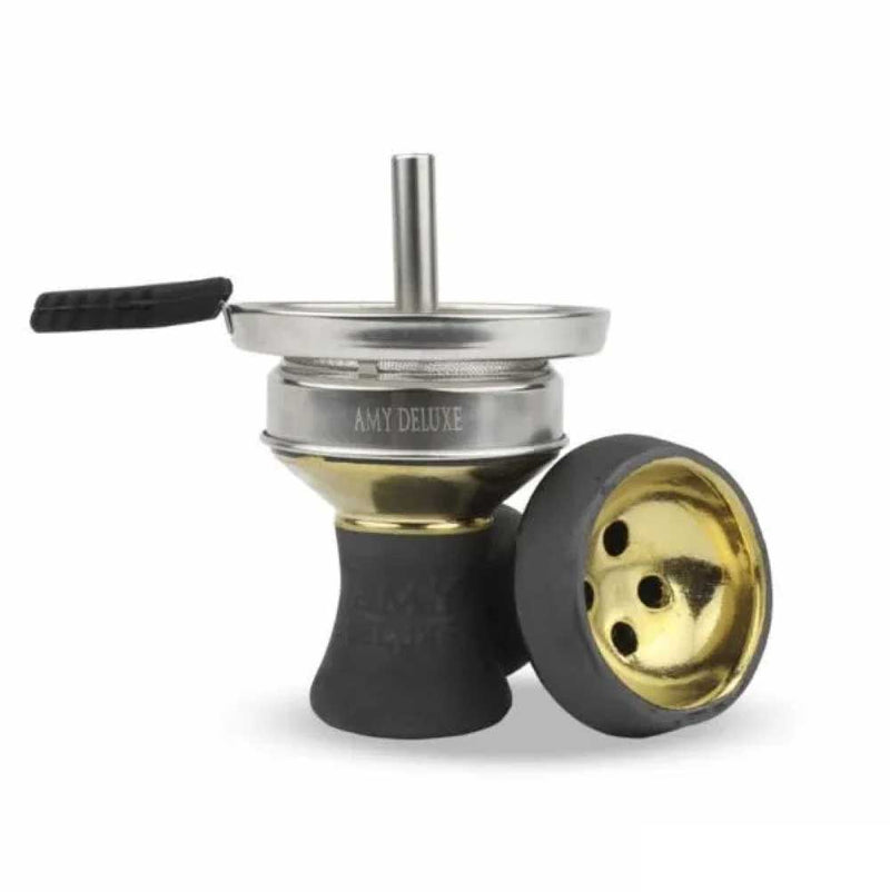 AMY Deluxe Stone Hookah Bowl With Screen TTST005 - Gold