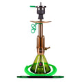 Amy Little Rocket Hookah - Gold-Green Base