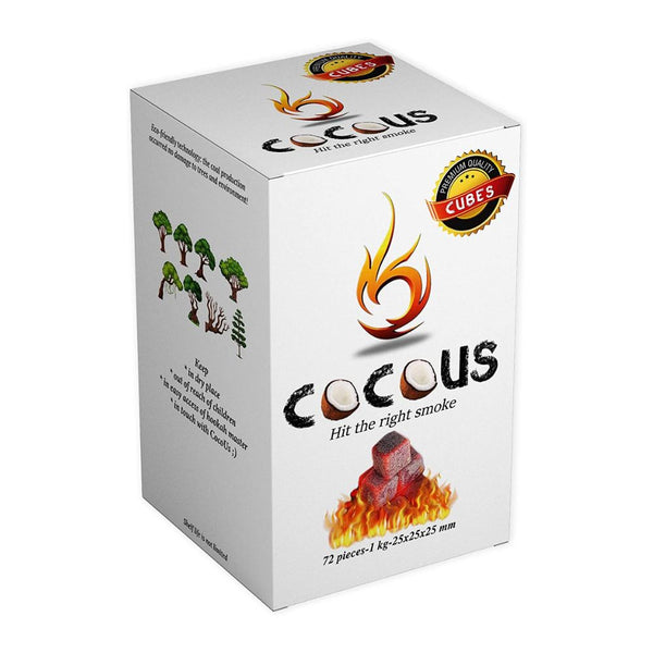 CocoUS Natural Hookah Coals 25 mm - 
