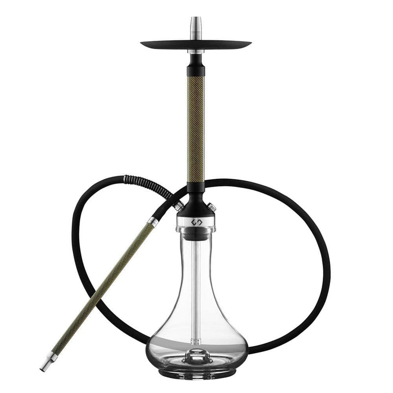 Conceptic Design Carbon Hookah - Gold / With Glass Base