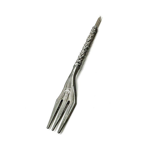Cyril Retro Hookah Fork and Puncher - Silver