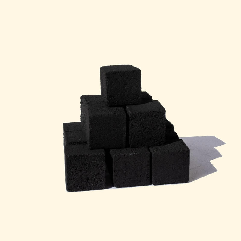 Le Orange Natural Coconut Hookah Coals - Large Cubes - 72 Pieces - 