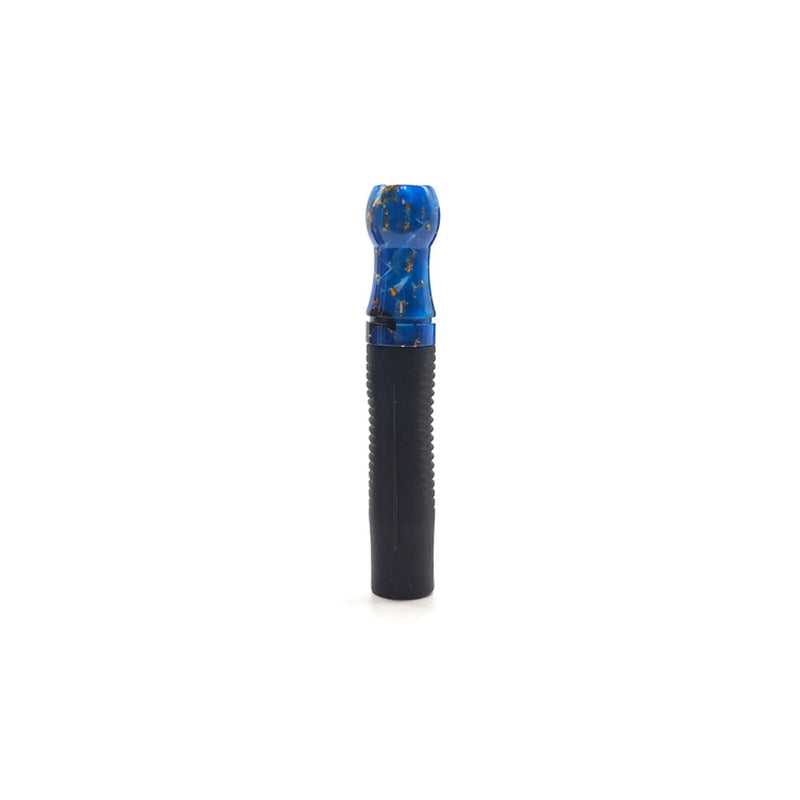 Cyril Gold Resin Personal Hookah Mouth Tip - Blue