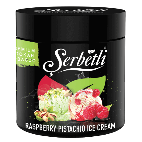 Serbetli Raspberry Pistachio Ice Cream - 