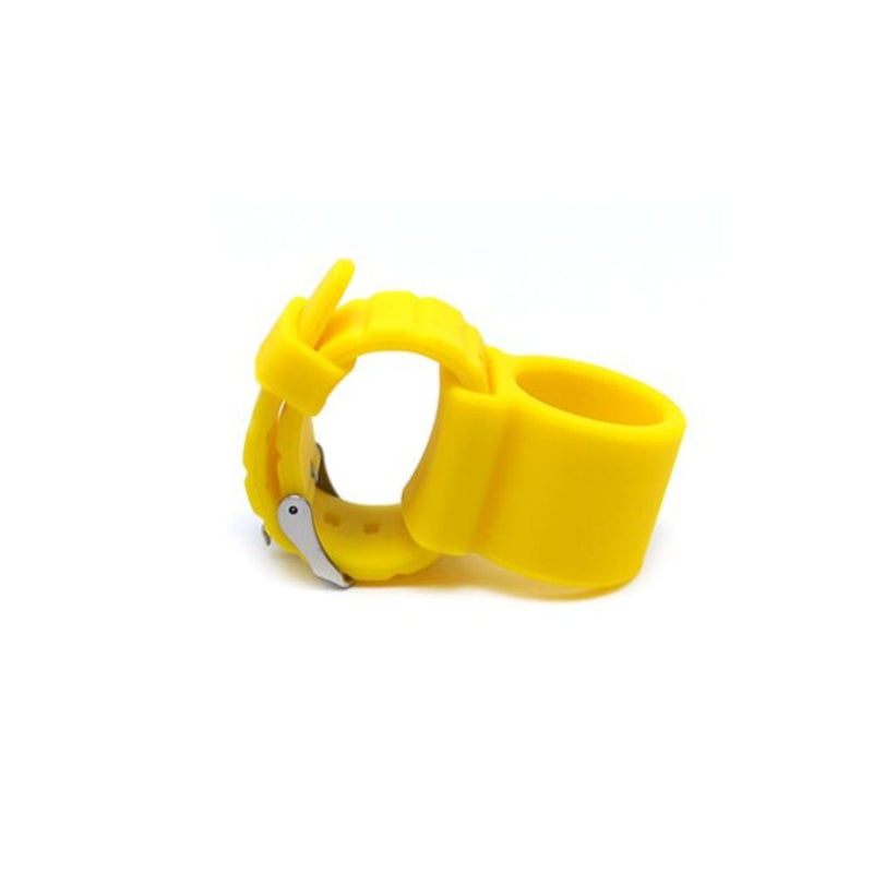 Watch Style Silicone Hookah Hose Holder - Yellow