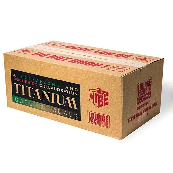 Titanium Lounge Case Hookah Coals 10*72 pieces - 