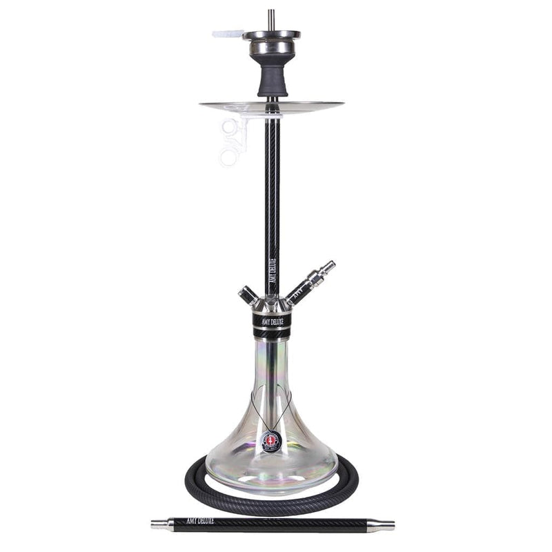 Amy Carbonica Force R Hookah - Black Clear Base