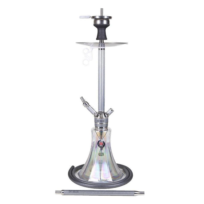 Amy Carbonica Pride R Hookah - White-Clear Base