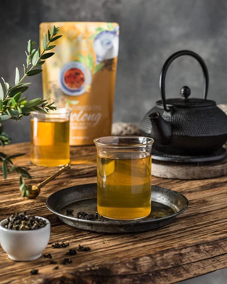 Gardenika Oolong Green Tea, Loose Leaf, USDA Organic, 55+ Cups – 4 Oz (113g) - 