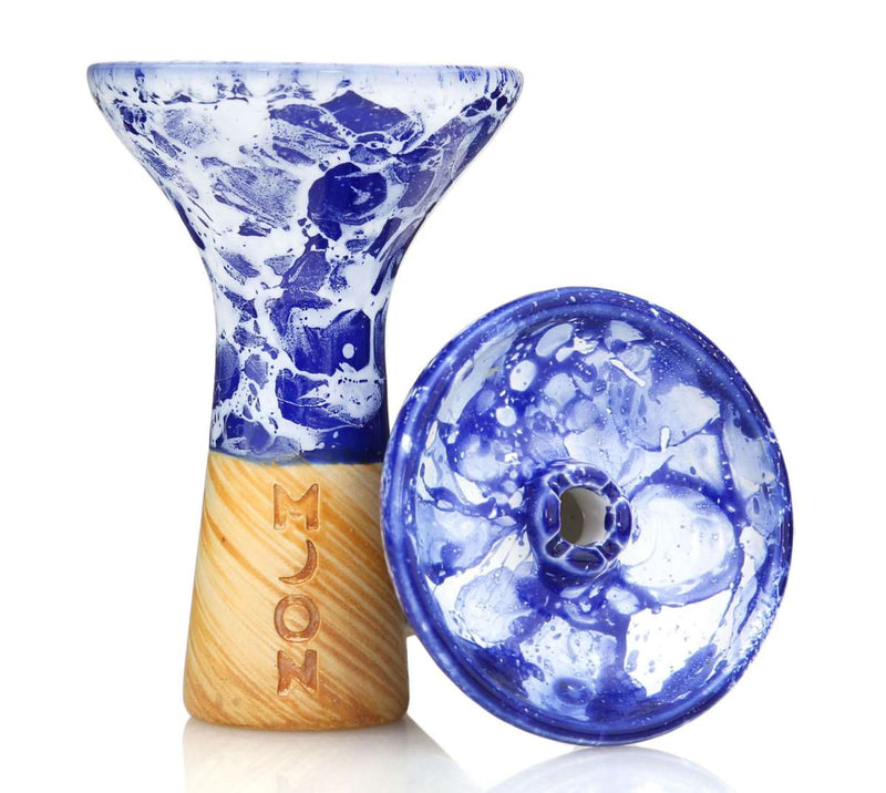 Moon Phunnel Hookah Bowl - Marble Blue