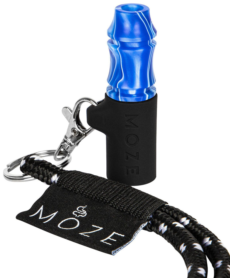 Moze Personal Hookah Mouth Tip - Wild Line - Blue