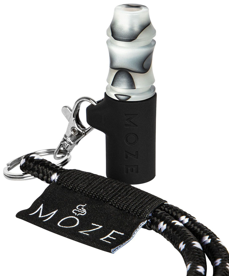 Moze Personal Hookah Mouth Tip - Wild Line - White