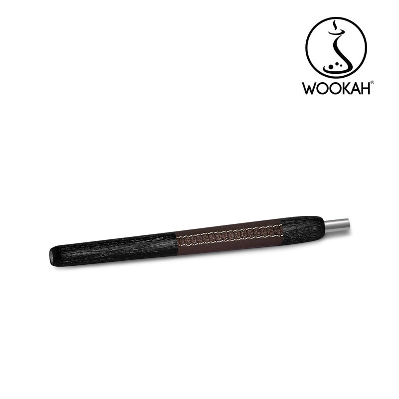 WOOKAH Wooden Mouthpiece Nox Leather - Brown Leather